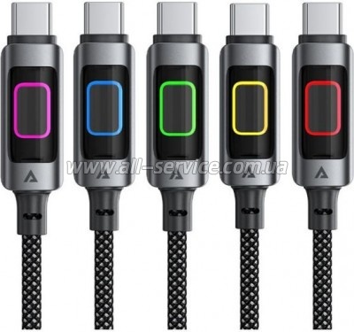 ���� ������ USB-C to USB-C 1.2m 60W black Acefast (6974316284666)