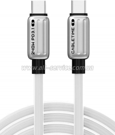 ���� ������ USB-C to USB-C 2.0m PD 240W Cabletime (CA915736)