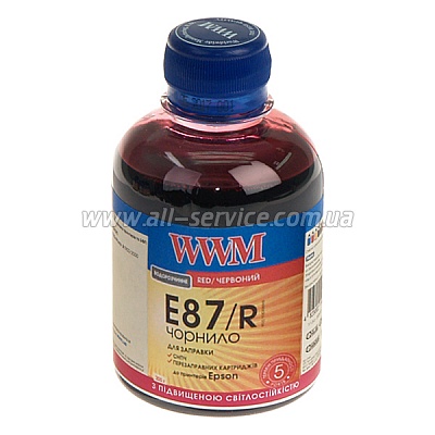 Чернила WWM 200г EPSON Stylus Photo R1900/R2000 Red (E87/R) Чернила WWM 200г EPSON Stylus Photo R1900/R2000 Red (E87/R)