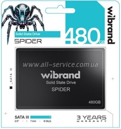  SSD 2.5" 480GB Spider Wibrand (WI2.5SSD/SP480GBST)