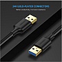 ���� ������ USB 3.0 AM/AM 1.0m US128 black Ugreen (10370)