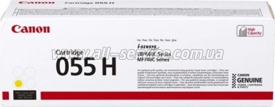  Canon 055H Canon i-sensys MF742Cdw/ MF744Cdw/ MF746Cx/ LBP663Cdw/ LBP664Cx Yellow (3017C002)