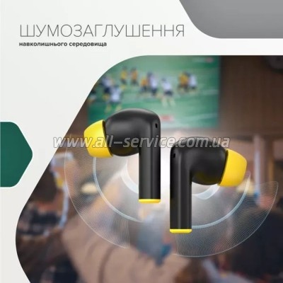  Canyon Hexagon 7 TWS ANC+ENC Wireless Charge Black/Yellow (CNS-TWS7BY)