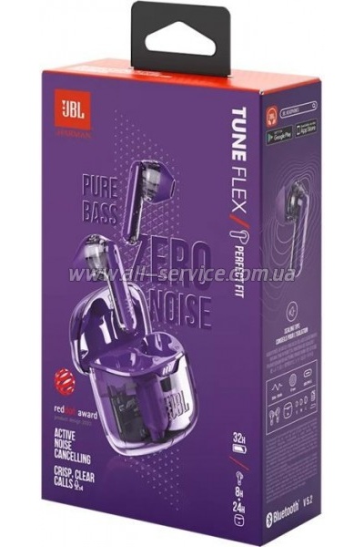  JBL Tune Flex Ghost Edition Purple (JBLTFLEXGPUR)