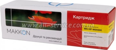 �������� Makkon HP 415A CLJ Pro M414/ M454/ M479 ������ W2032A yellow (MN-HP-W2032A)