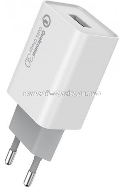   Colorway 1USB Quick Charge 3.0 18W (CW-CHS013Q-WT)