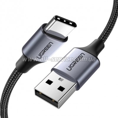 Дата кабель USB 2.0 AM to USB-C 0.5m 3A US288 black Ugreen (60125) Дата кабель USB 2.0 AM to USB-C 0.5m 3A US288 black Ugreen (60125)