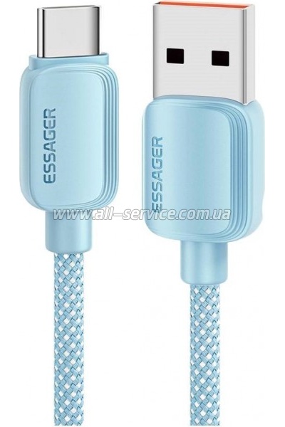 ���� ������ USB 2.0 AM to USB-C 1.0m 100W blue Essager (EXC7A-WL03-P)