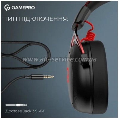 �������� GamePro Asgard Skald Origin Black/Red (HS850BR)