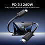 ���� ������ USB-C to USB-C 1.0m Thunderbolt 5 240W 5A 120Gbps 16/8/4K L703 black Ugreen (45996)