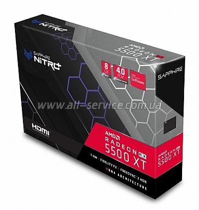  Sapphire NITRO+ RX 5500 XT 8G GDDR6 SE (11295-05-20G)