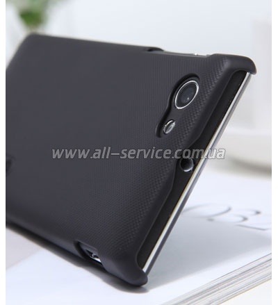  NILLKIN Sony Xperia J - Super Frosted Shield (Black)
