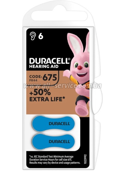     Duracell PR44 / 675 * 6 (5004326)