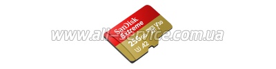 ����� ������ SanDisk 256GB microSD class 10 UHS-I U3 Extreme (SDSQXAV-256G-GN6MN)
