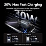 �������� ������� Vention 1xUSB-C PD30W + 1xUSB QC3.0 18W GaN gray (FEWH0-EU)