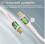 ���� ������ USB-C to USB-C 1.2m 60W PD TransLine-CC pink Promate (transline-cc.pink)