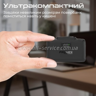 ������� ������������� Promate 10000mAh PD/ 20W (powerup-10duo.black)