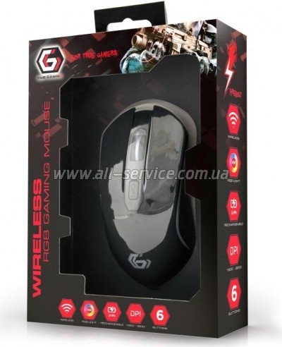  Gembird MUSGW-6BL-01 Wireless Black (MUSGW-6BL-01)