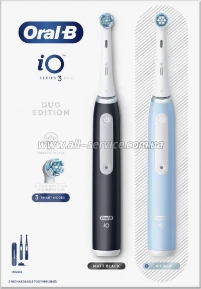 ������������� ������ ����� Oral-B iO Series 3 Duo Black & Blue (8006540731772)