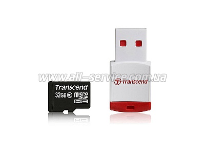  32GB TRANSCEND microSDHC Class 10 + RDP3  (TS32GUSDHC10-P3)