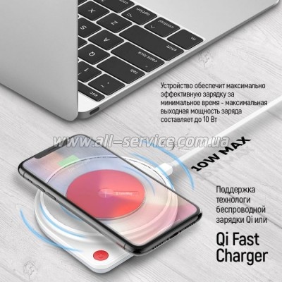    olorWay Qi Fast Charger 10W& LED bedside lamp  (CW-CHW20Q-WT)