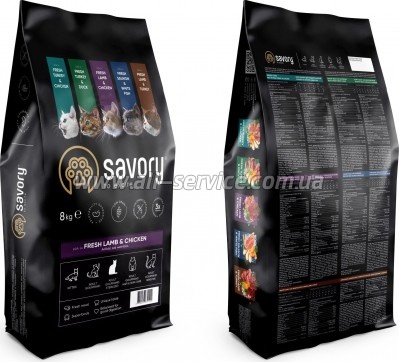     Savory Adult Cat Steril Fresh Lamb and Chicken 8 (4820232630129)