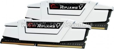 ������ ������ ��� ���������� DDR4 32GB (2x16G) 3600 MHz RipjawsV White G.Skill (F4-3600C18D-32GVW)