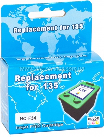 �������� MicroJet �135 HP DJ 5743/ 6543 ������ C8766HE Color (HC-F34)