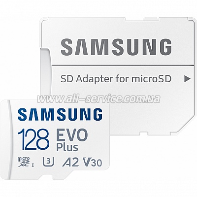 ����� ������ Samsung 128GB microSDXC class 10 EVO PLUS UHS-I (MB-MC128KA/RU)