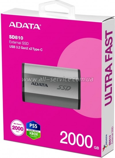  SSD USB 3.2 2TB ADATA (SD810-2000G-CSG)
