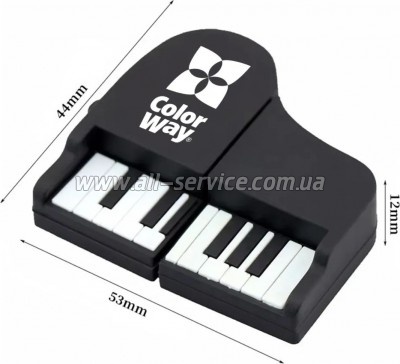 e ColorWay Piano 32GB 3.0 Black (CW-USBPO32)