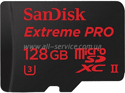   128GB SanDisk microSDXC C10 UHS-II U3 (SDSQXPJ-128G-GN6M3)