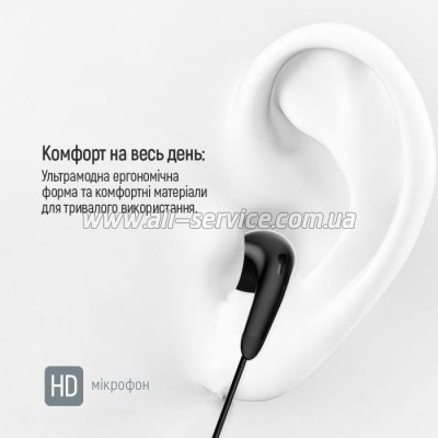  ColorWay 3.5 mm Wired Earphone Sound Wave Black (CW-WD04BK)
