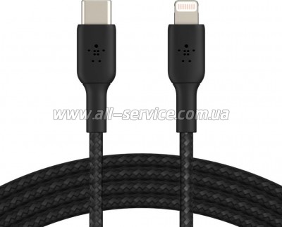 ���� ������ USB-C to Lightning 2.0m Belkin (CAA004BT2MBK)