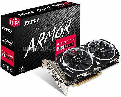 ���������� MSI Radeon RX 570 4GB DDR5 ARMOR OC (RX_570_ARMOR_4G_OC)