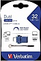  Verbatim 32GB Dual USB Drive USB 3.0/Type-C (49966)