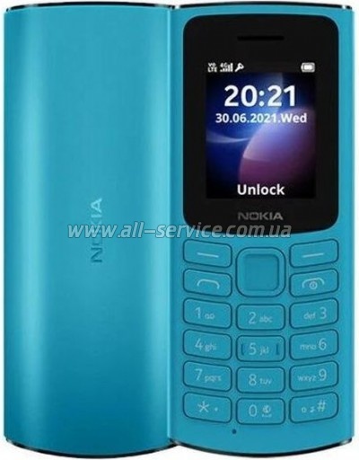 Мобильный телефон Nokia 105 DS 2023 Cyan Мобильный телефон Nokia 105 DS 2023 Cyan