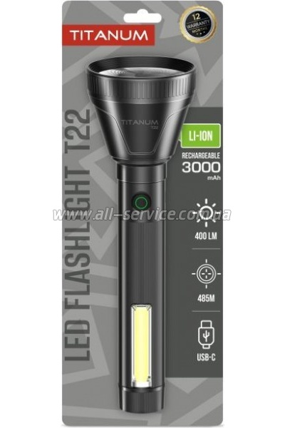 ������ Titanum 400Lm Black (TLF-T22)