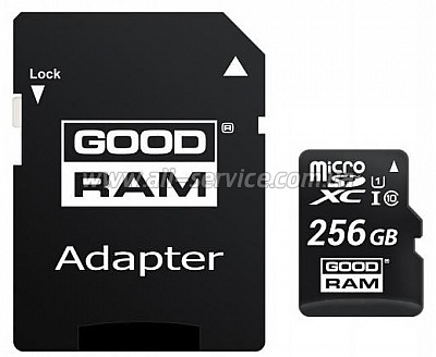   Goodram microSDXC 256GB lass 10 UHS-I (M1AA-2560R12)