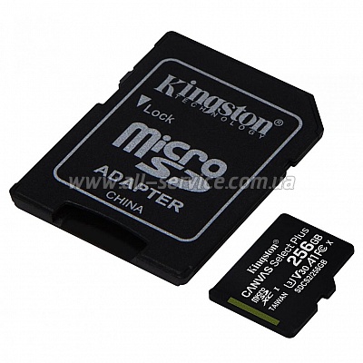   Kingston 256GB microSDXC Canvas Select Plus 100R A1 C10 (SDCS2/256GB)