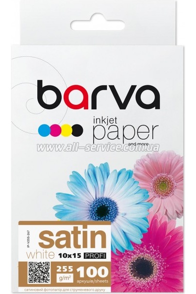 ���������� Barva Profi White satin 255�/� 10x15 100� (IP-V255-267)