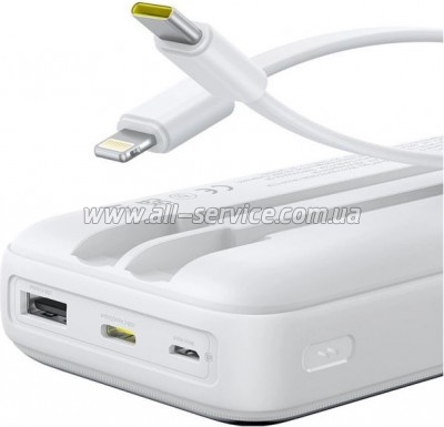 ������� ������������� Baseus Lipow 20000mAh PD 22.5W White (P10079102213-00)