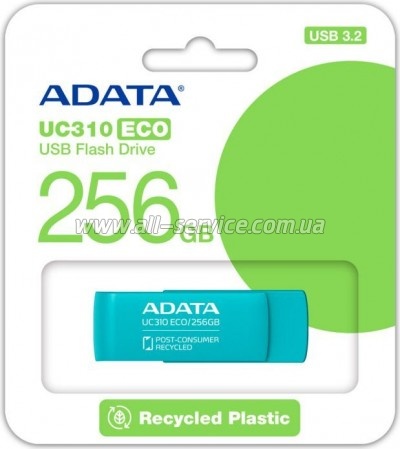  ADATA 256GB UC310 Eco Green USB 3.2 (UC310E-256G-RGN)