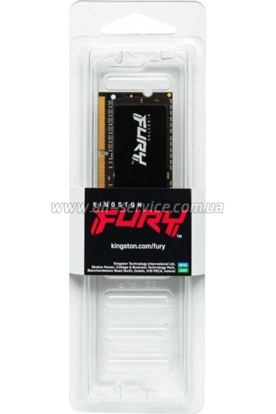     SoDIMM DDR4 8GB 3200 MHz Fury Impact Kingston Fury (ex.HyperX) (KF432S20IB/8)