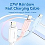 ���� ������ USB-C to Lightning 1.0m PD27W PVC blue Vention (LAKSF)