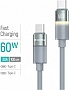 ���� ������ USB-C to USB-C 1.0m 3A 60W warm light gray ColorWay (CW-CBPDCC092-GR)