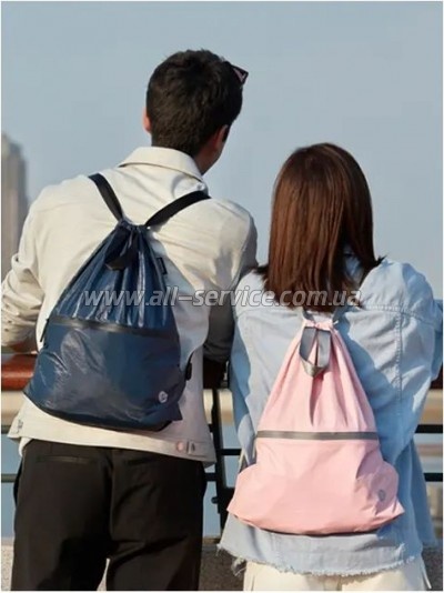  Xiaomi RunMi 90 Points Lightweight Urban Drawstring Backpack Pink (6972125146175)