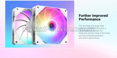    ID-Cooling TF-12025-PRO ARGB REVERSE WHITE