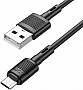 ���� ������ USB 2.0 AM to Micro 5P 1.0m 2.4A PVC X83 black HOCO (6931474770882)