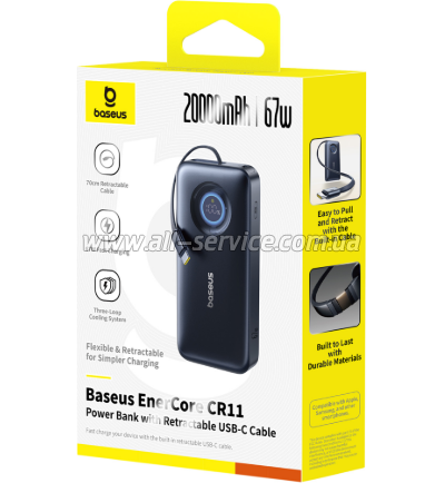 ������� ������������� Baseus EnerCore 20000mAh PD 67W Black (E0027H00)